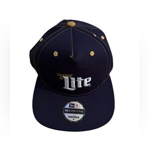 NWT Miller Lite Navy Snapback Hat
